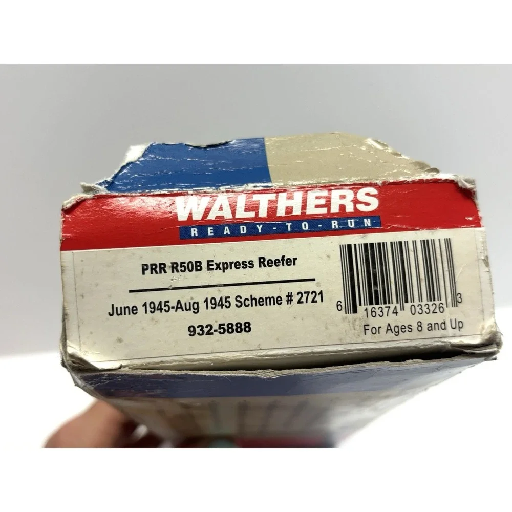 Walthers HO Scale PRR R50B Express Reefer 2721 RTR Refrigerator Car 932-5888
